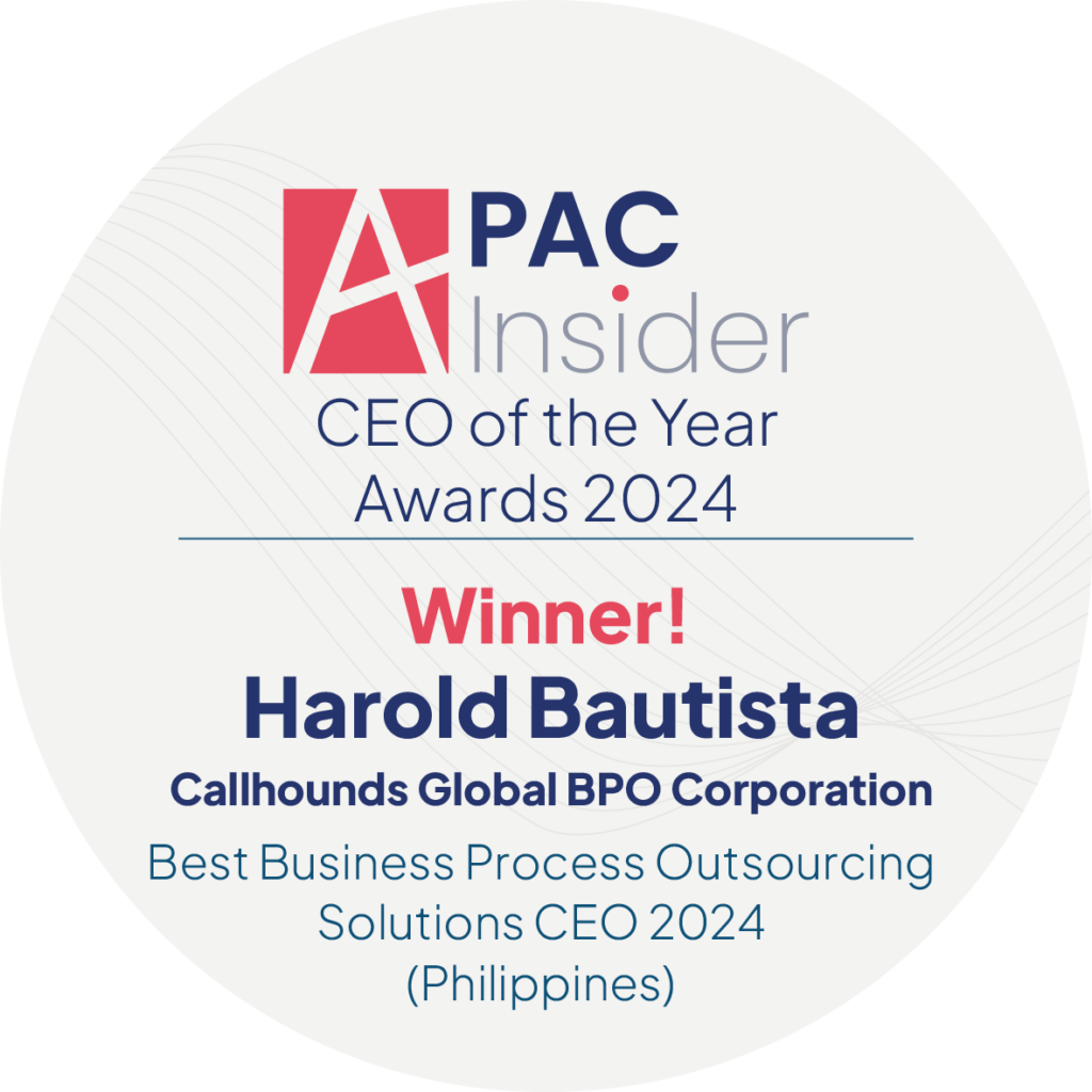 Callhounds Global CEO Harold Bautista Awarded Best BPO Solutions CEO 2024 by APAC Insider