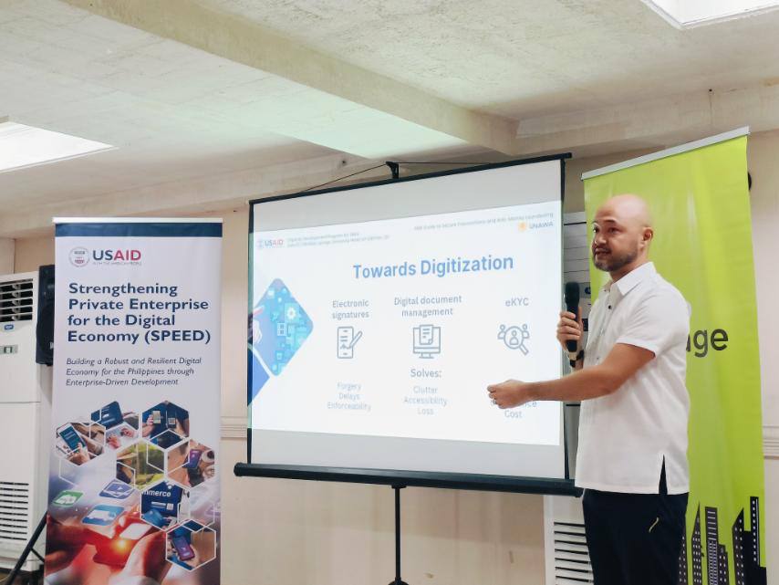 UNAWA COO Atty. Gino Jacinto Talks Secure Digital Transactions at SPEED Event