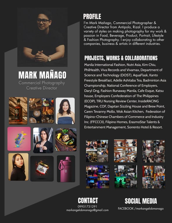 Introducing Mark Mañago : A Commercial Photographer and Creative Director