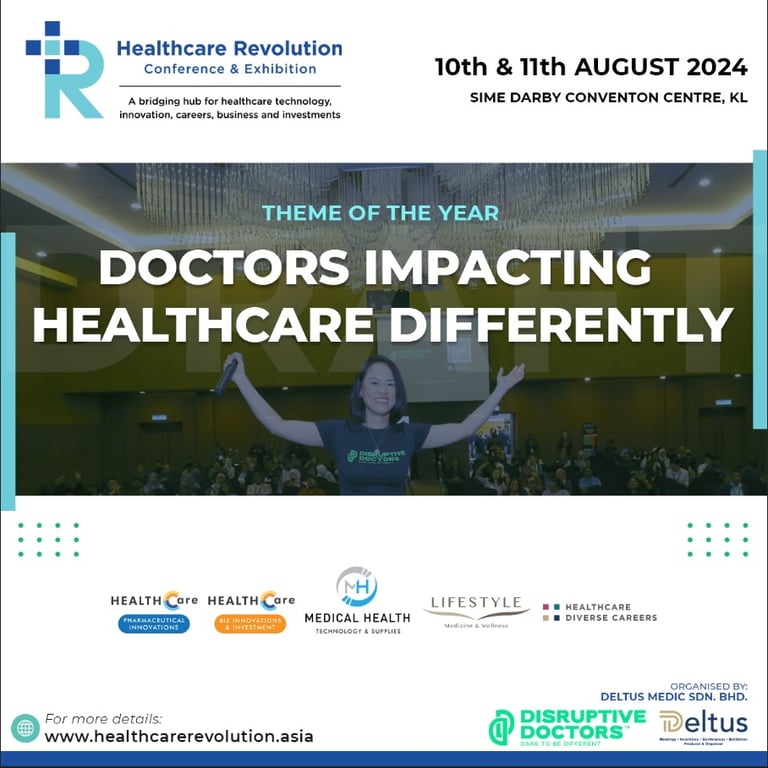 Disruptive Doctors® Menyajikan: Konferensi dan Pameran Revolusi Kesehatan 2024 – Memberdayakan Dokter untuk Berdampak pada Kesehatan Secara Berbeda