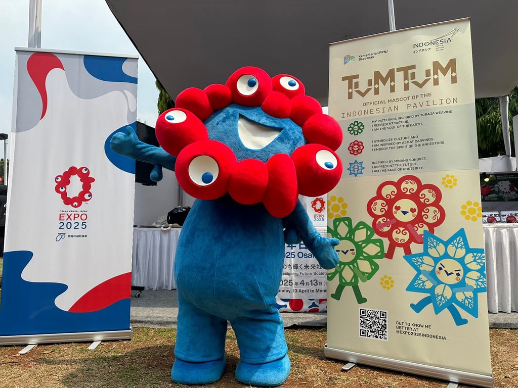 Myaku-Myaku Maskot Resmi World Expo 2025 Osaka Tampil Perdana di Jakarta