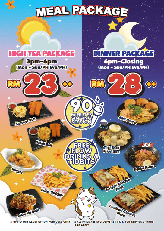 Introducing New High Tea and Dinner Packages at Karaoke Manekineko Malaysia!