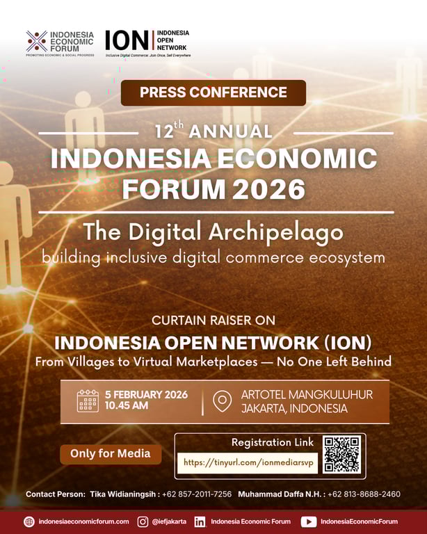 IEF Gelar Curtain Raiser Indonesia Open Network (ION), Satukan Pemerintah dan Pemimpin Digital Global untuk Percepat Perdagangan Digital Inklusif