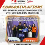 HELP UNIVERSITY SHINES AT ASICS BADMINTON CHAMPIONSHIPS WITH CHAMPIONSHIP TITLE AND INTERNATIONAL TEAM SUCCESS